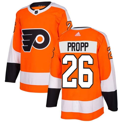 Adidas Men Philadelphia Flyers #26 Brian Propp Orange Home Authentic Stitched NHL Jersey